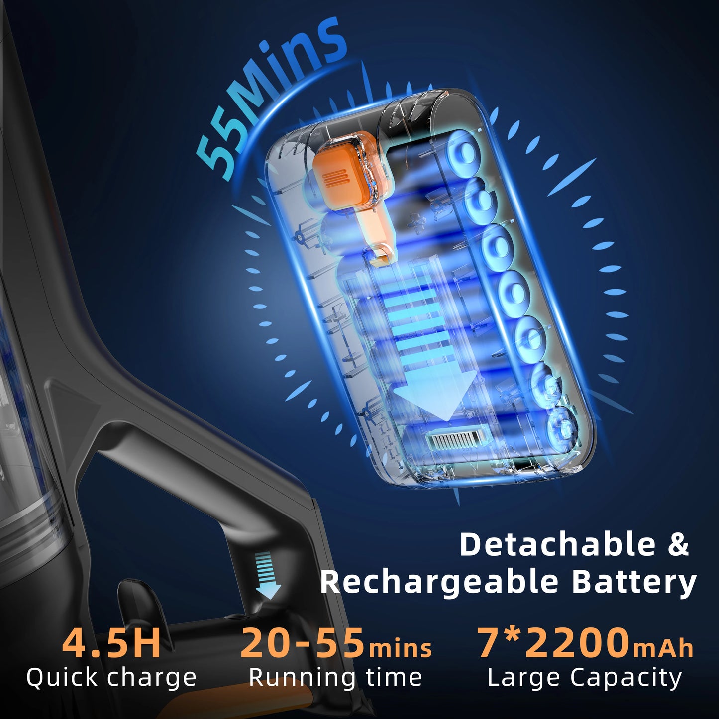 Blossom Cordless Handheld Vacuum 550W Motor