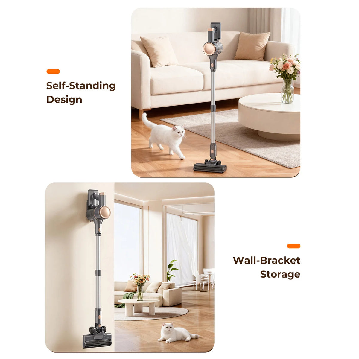 Yisora N8 Cordless Stick Vacuum Cleaner For Pet Hair