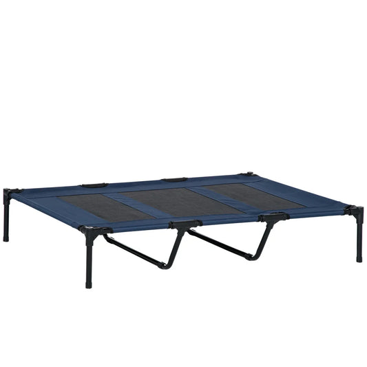 Breathable Elevated Dog Bed With Mesh Carry Bag Metal Frame