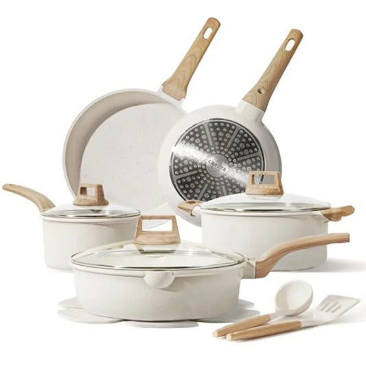 Nonstick Pots and Pans Cookware Set With Utensils