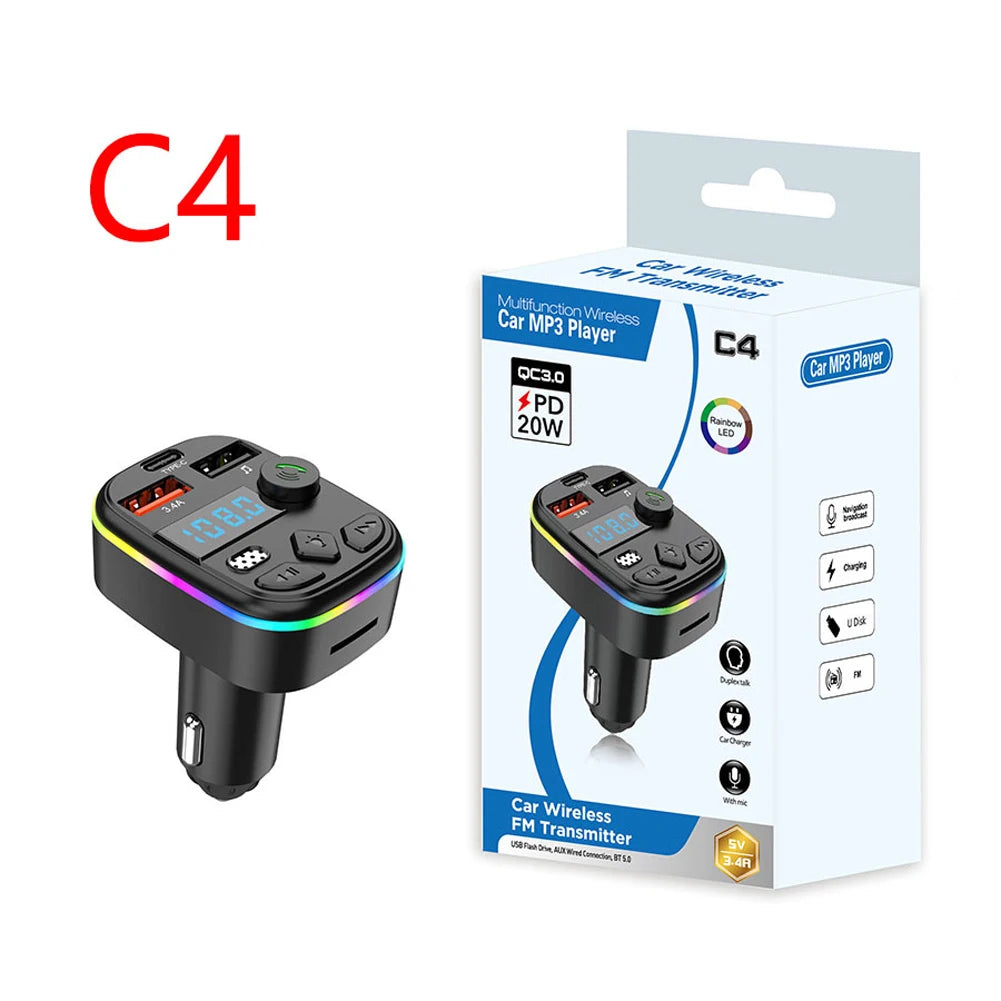 West Biking Hands Free Bluetooth Car FM Transmitter