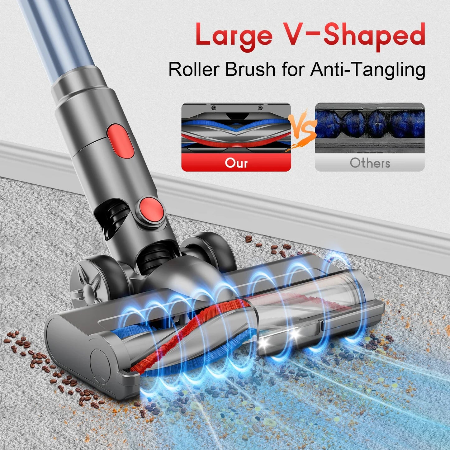 Honki Cordless Vacuum Cleaner 78KPa 45Min Battery Life