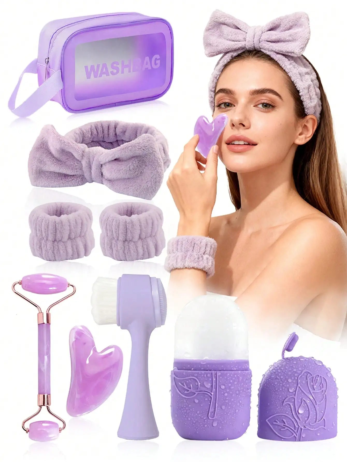 Facial Massage Scraping Beauty Tool Kit 3-Piece Set