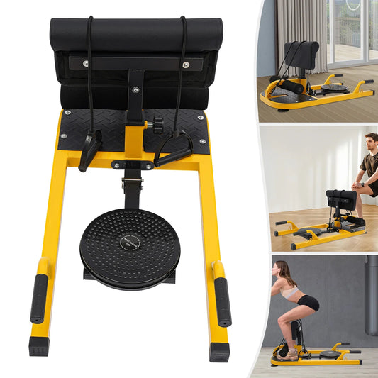 Deep Squat Trainer With Adjustable Back Support And Leg Hook