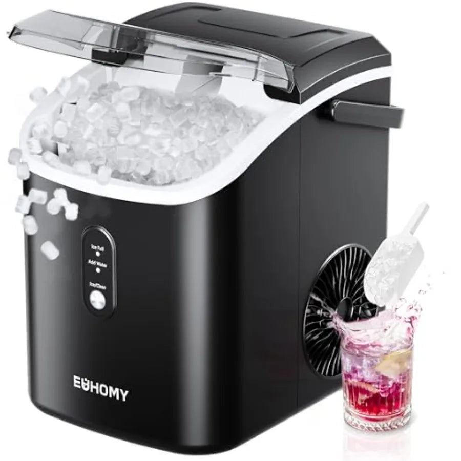 Portable Countertop Sonic Ice Maker With Auto Cleaning