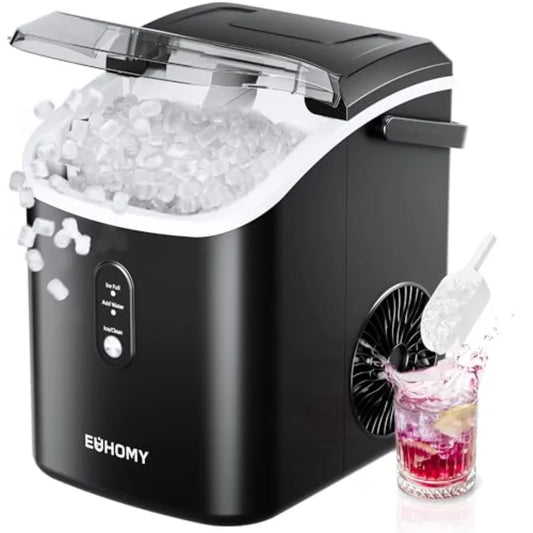 Portable Countertop Sonic Ice Maker With Auto Cleaning