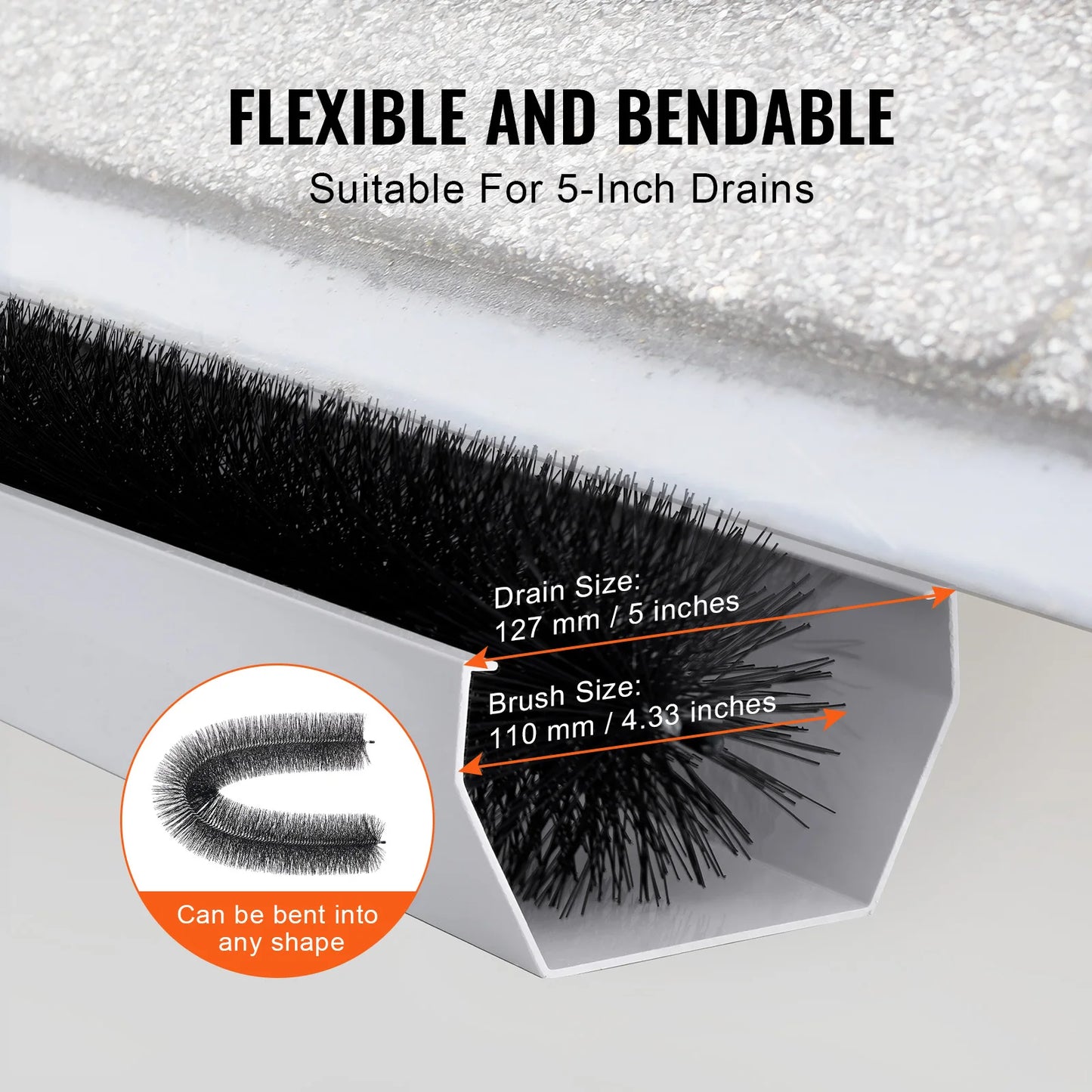 SucceBuy Gutter Brush For Leaves And Gutters
