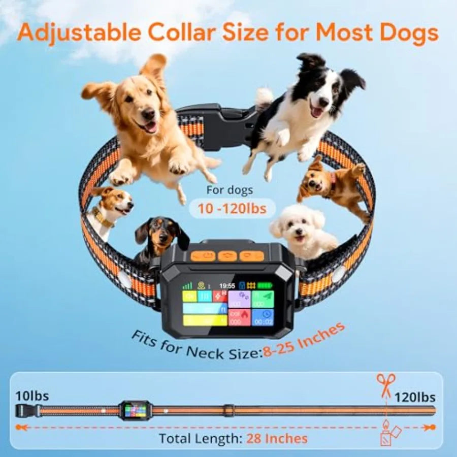 Outdoor GPS Wireless Dog Fence Collar Beep Vibration