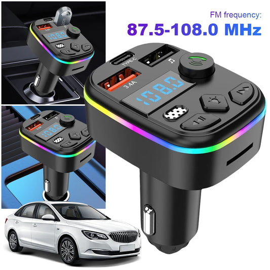 West Biking Hands Free Bluetooth Car FM Transmitter
