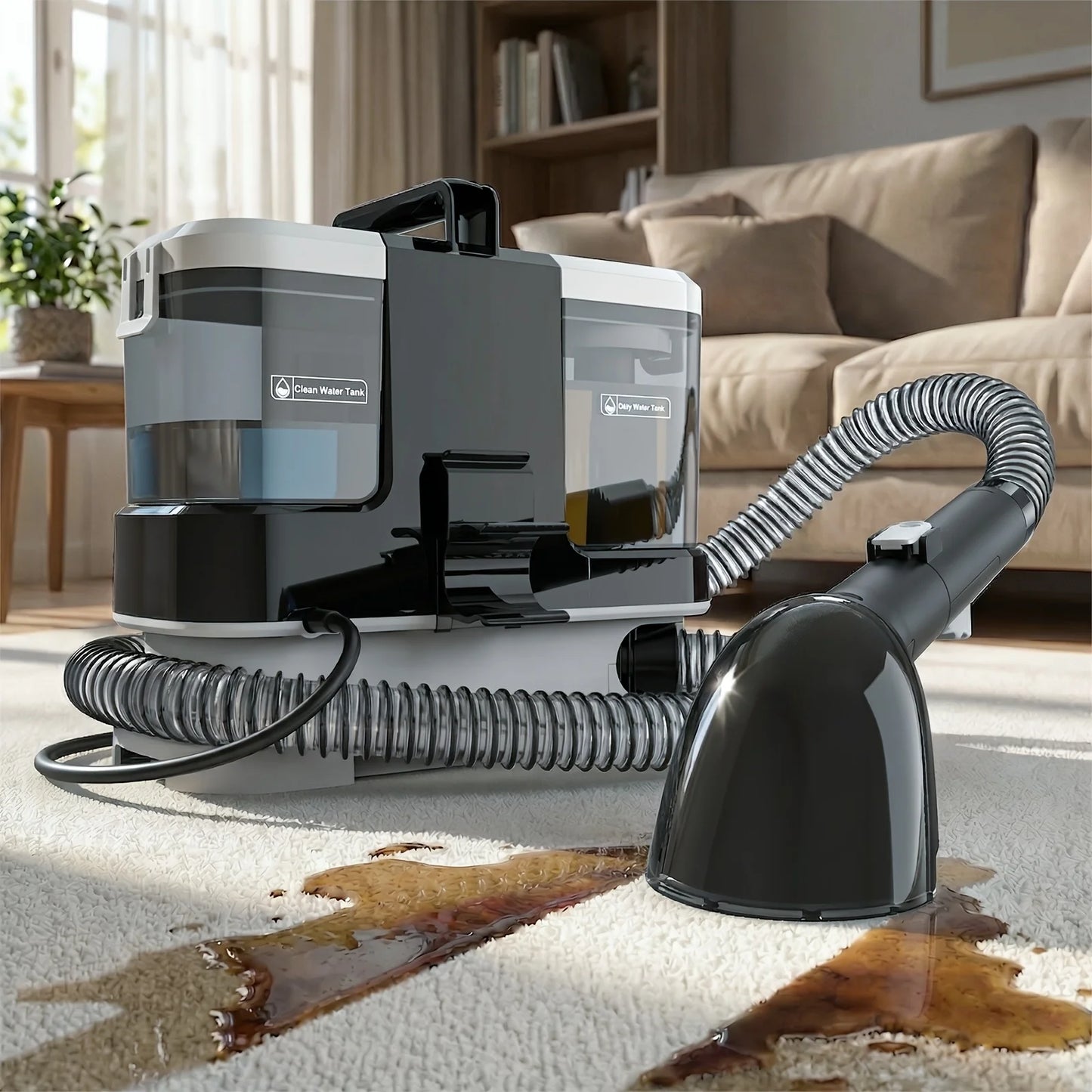 Lubluelu V2 Portable Carpet Upholstery Cleaner