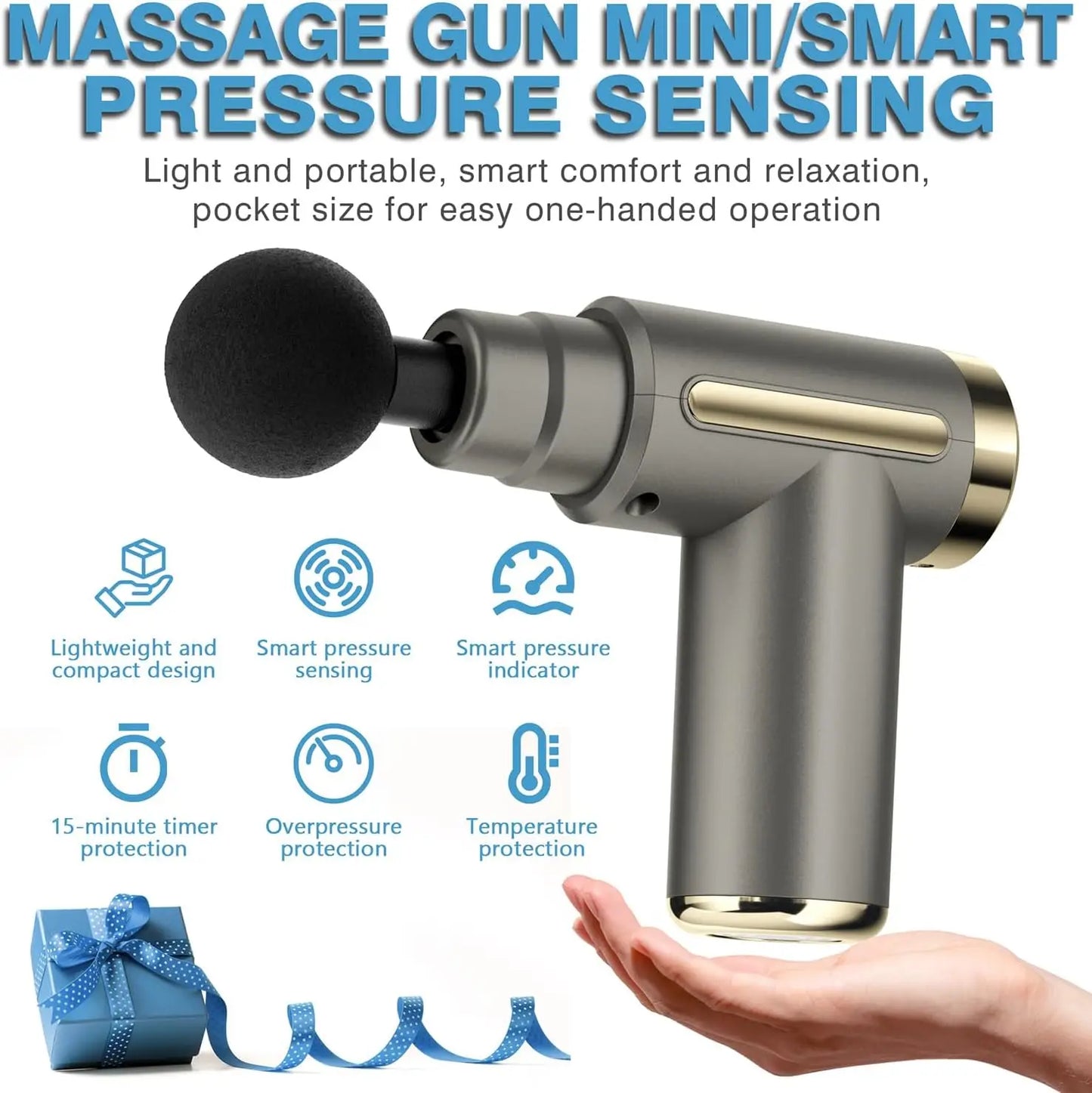 Ultra Compact Percussion Massager Gun For Deep Tissue Relief