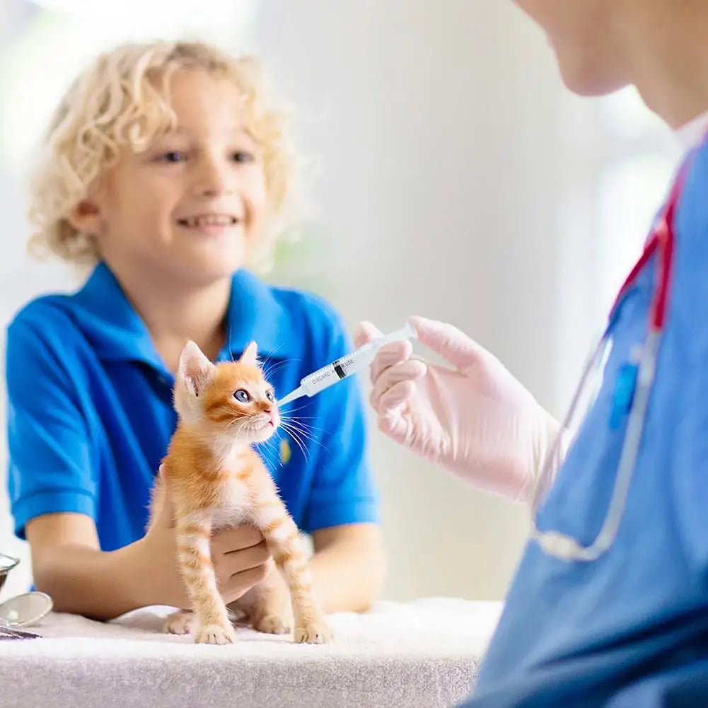 Alloet Plastic Syringe Reusable Pump For Pet Feeding