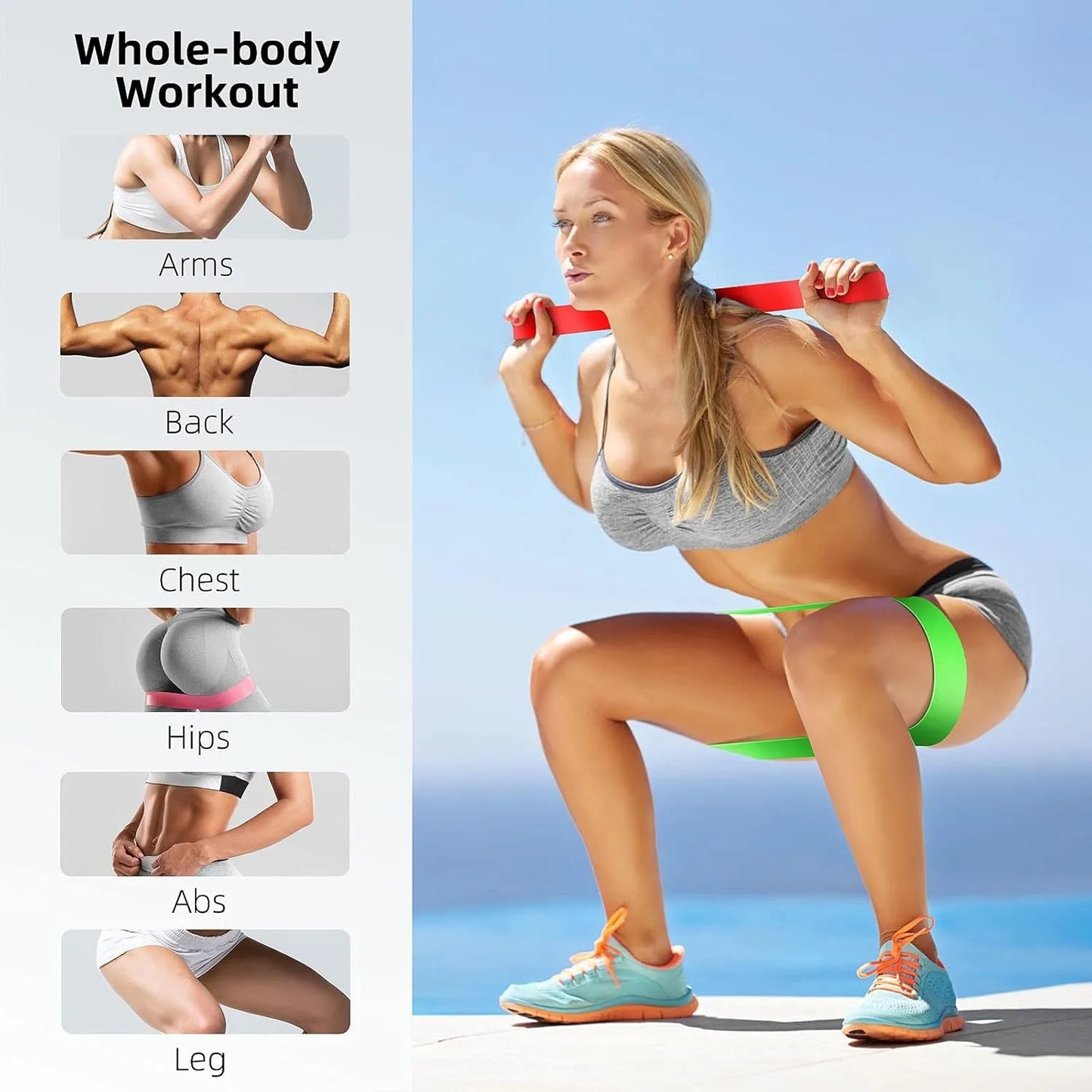 TPE Resistance Bands Set For Full Body Training