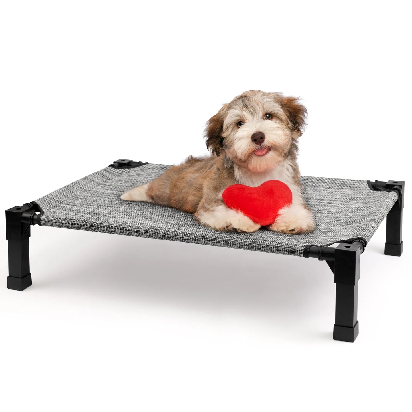 Elevated Cooling Dog Bed With Washable Breathable Frame