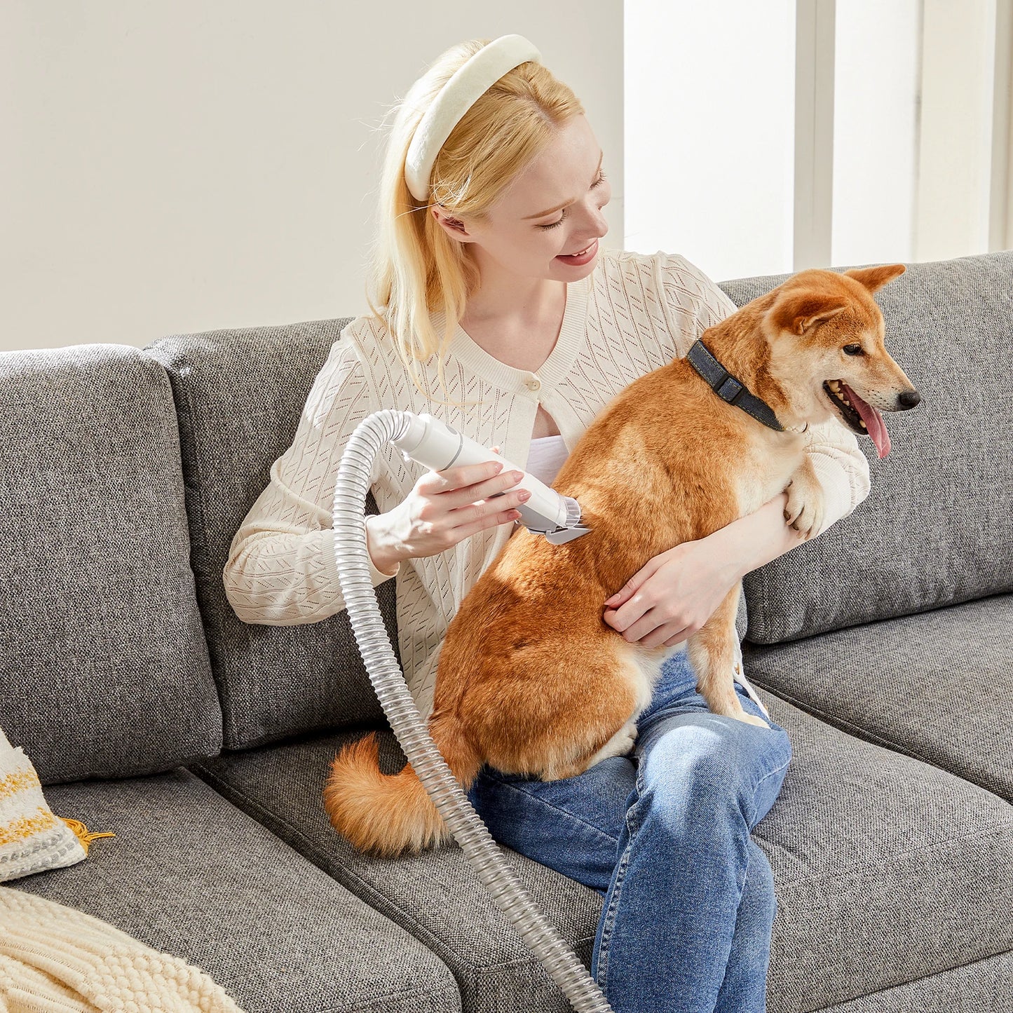 2.5L Pet Grooming Vacuum Kit With Cordless Clippers