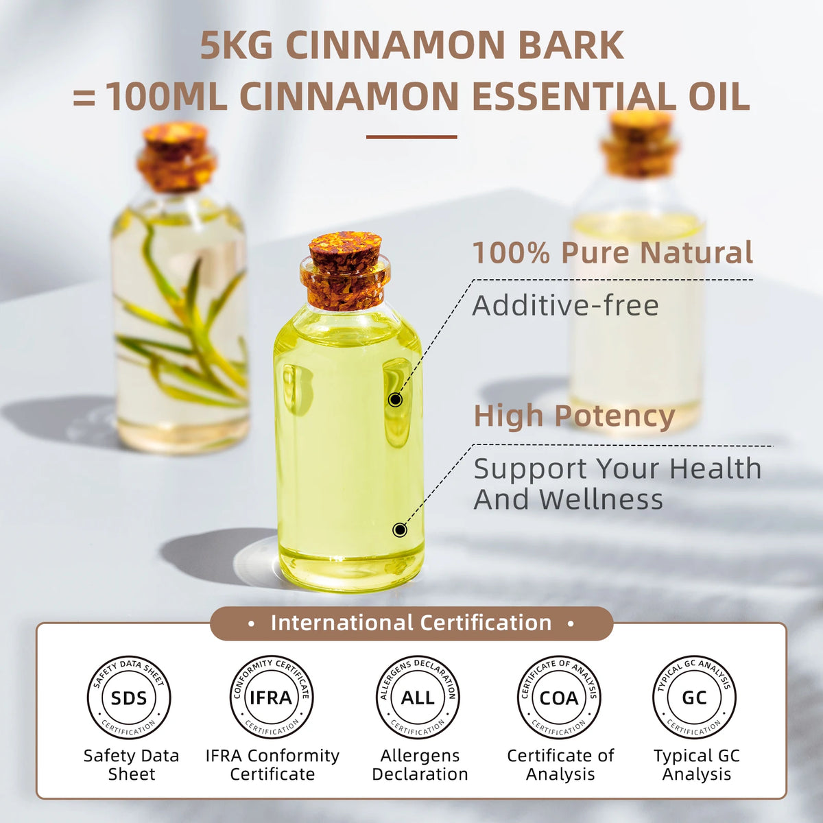 Hiqili Pure Cinnamon Bark Essential Oil