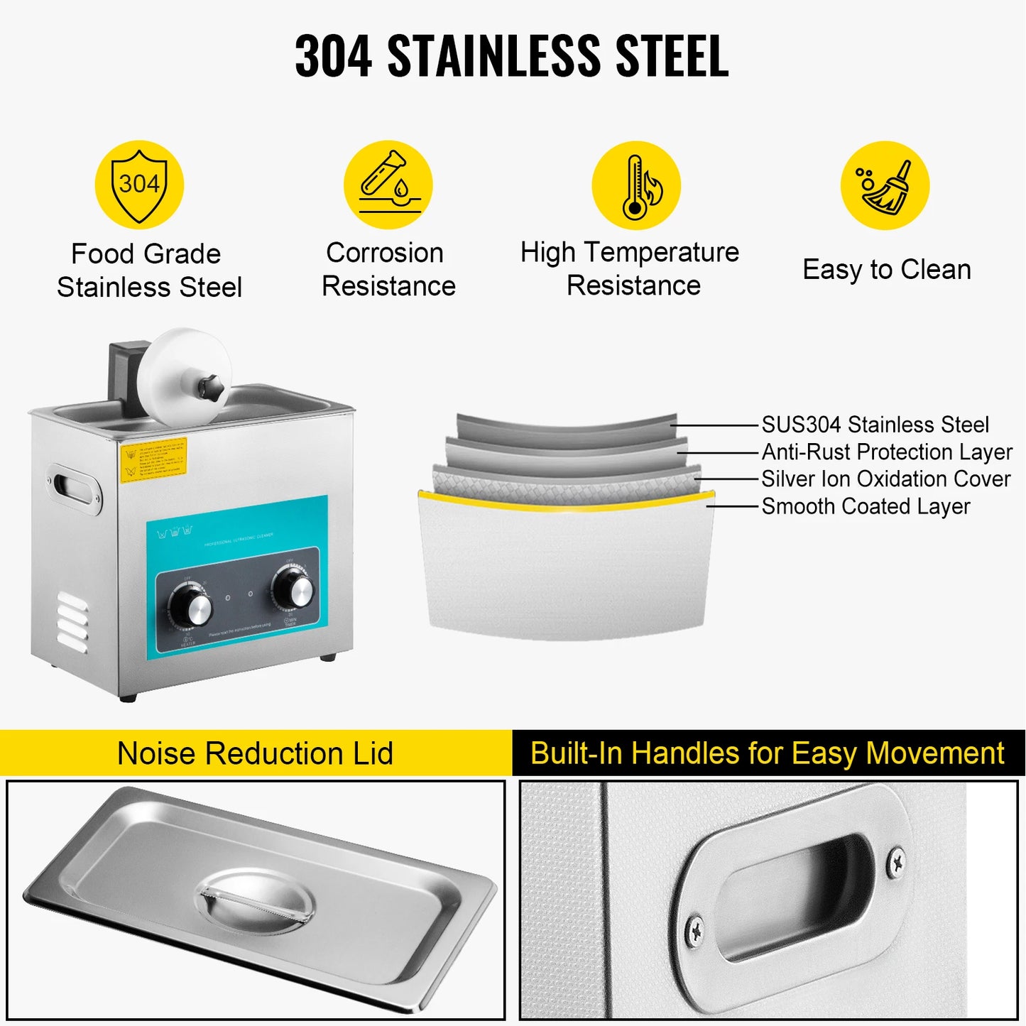 SucceBuy Ultrasonic Vinyl Record Cleaner Portable