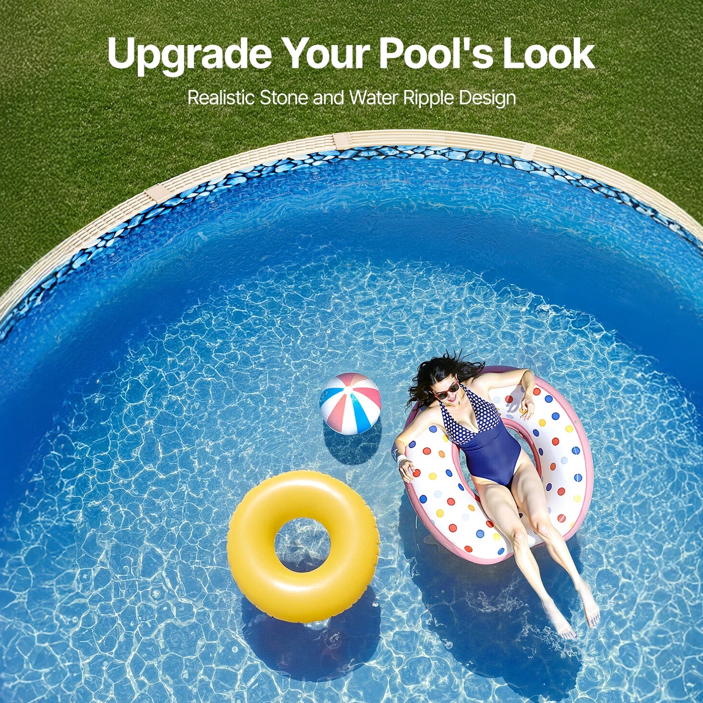 SucceBuy Round Above Ground Pool Liner