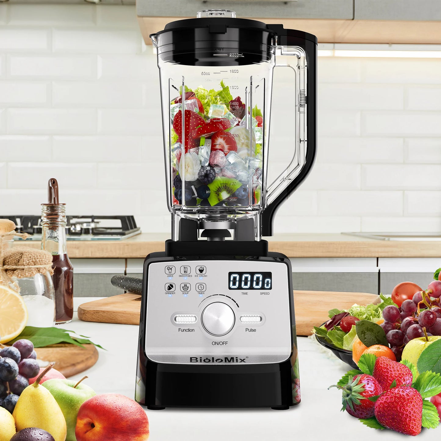 Biolomix 2200W Professional Blender For Smoothies And Juice