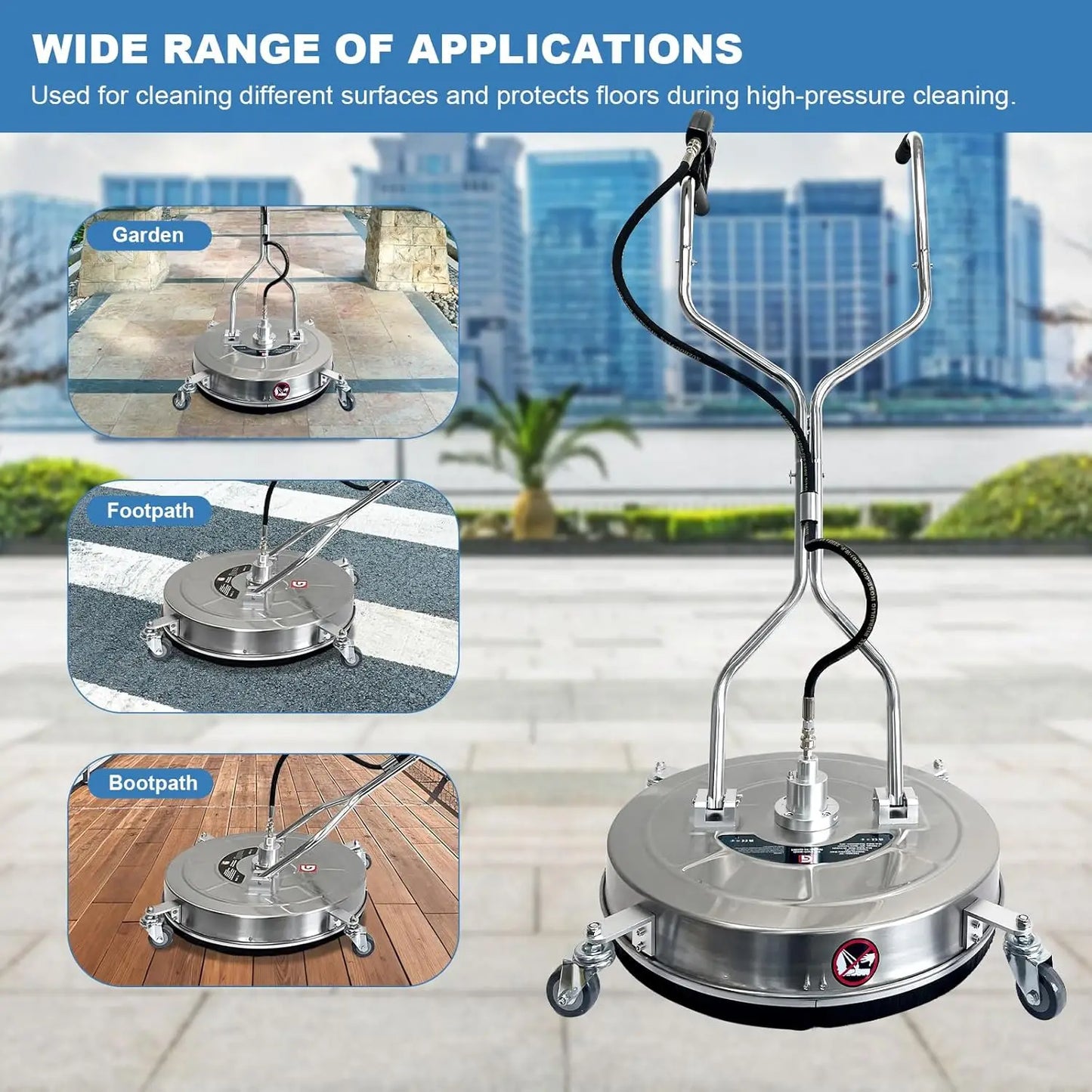Twister.CK High Pressure Stainless Steel Floor Cleaner