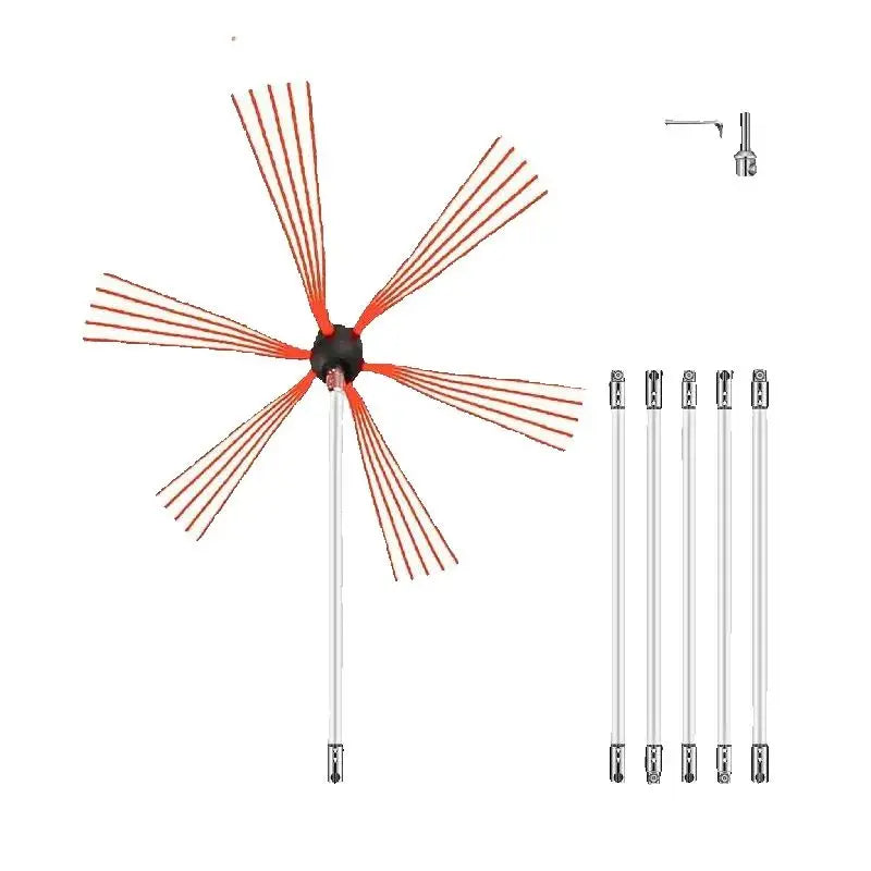 SucceBuy Chimney Sweep Kit With Drill Drive Rods