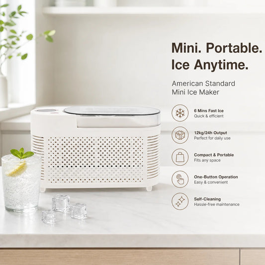 Mini Portable Ice Maker 12V AC Dual Power 8 Cubes