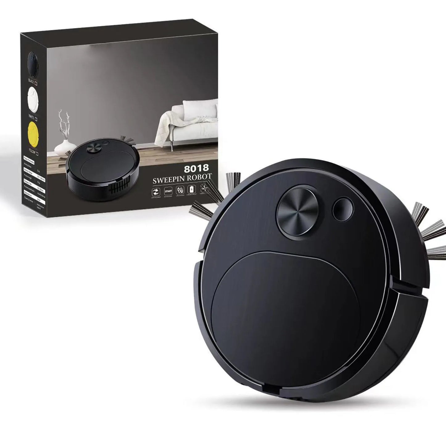 Automatic Vacuum Cleaner Robot Low Noise Mopping