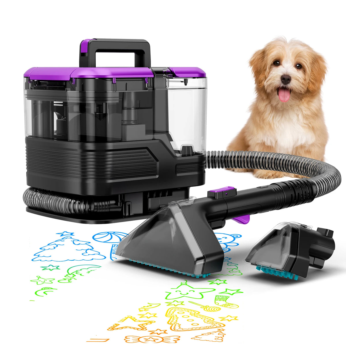 Honki 530W Handheld Wet Dry Carpet And Upholstery Cleaner