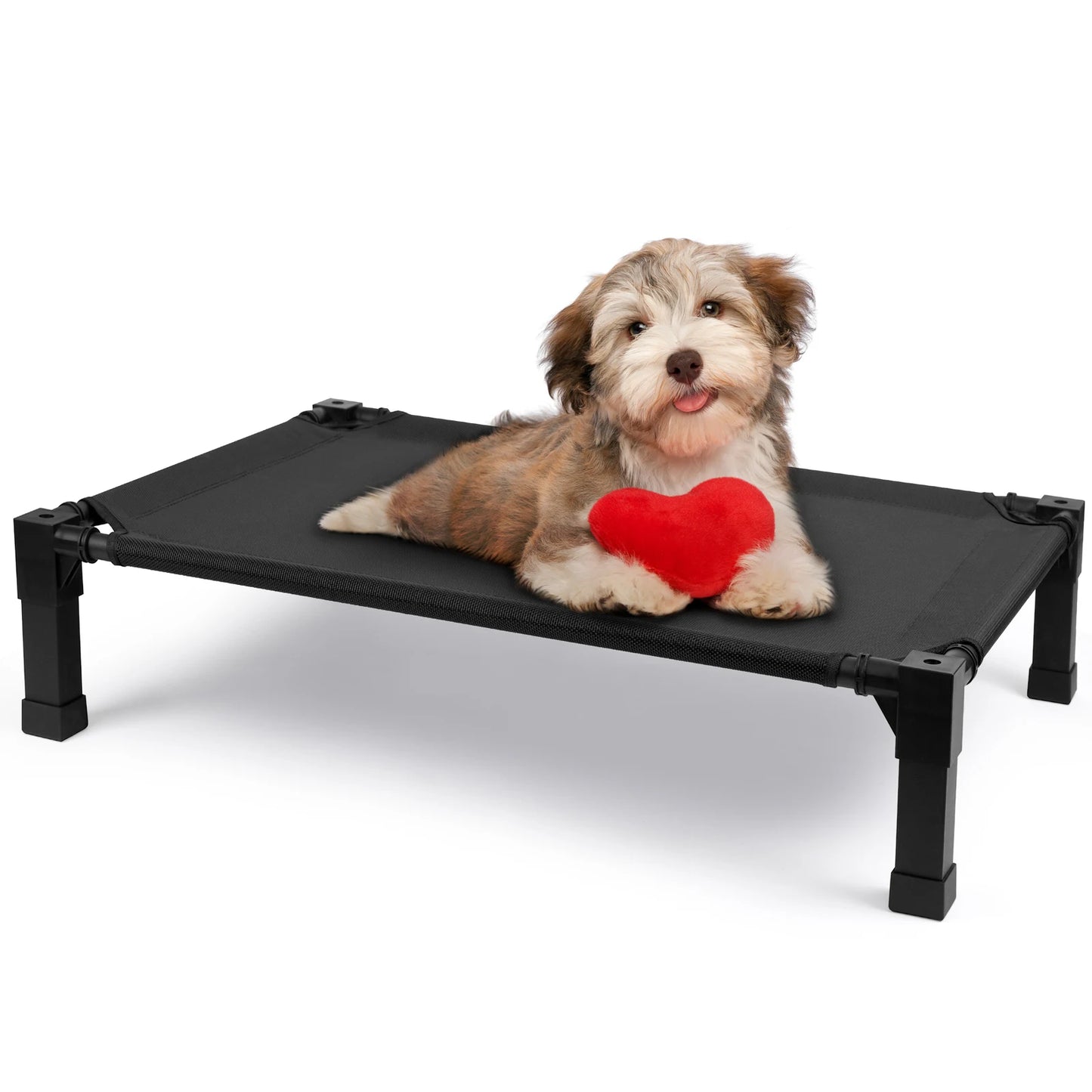 Elevated Cooling Dog Bed With Washable Breathable Frame