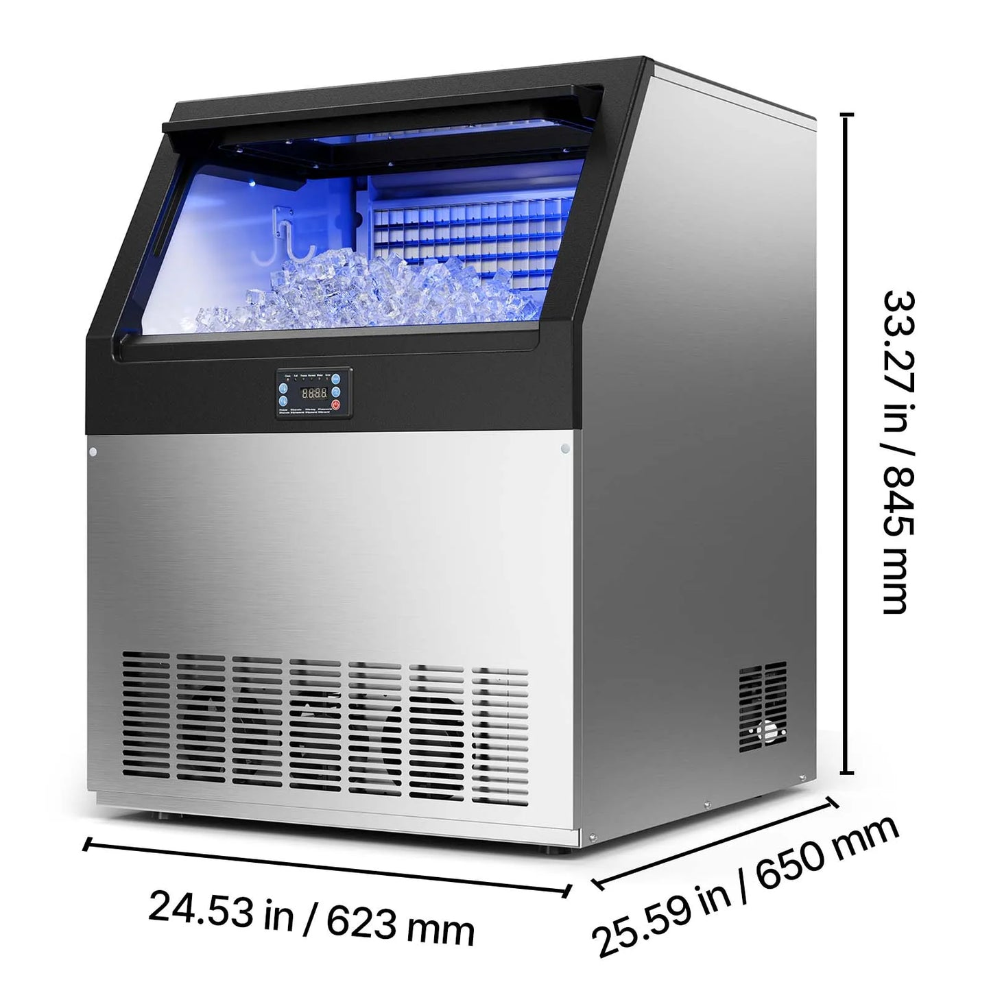 SucceBuy Commercial Ice Maker Machine 265 To 440lbs Per Day