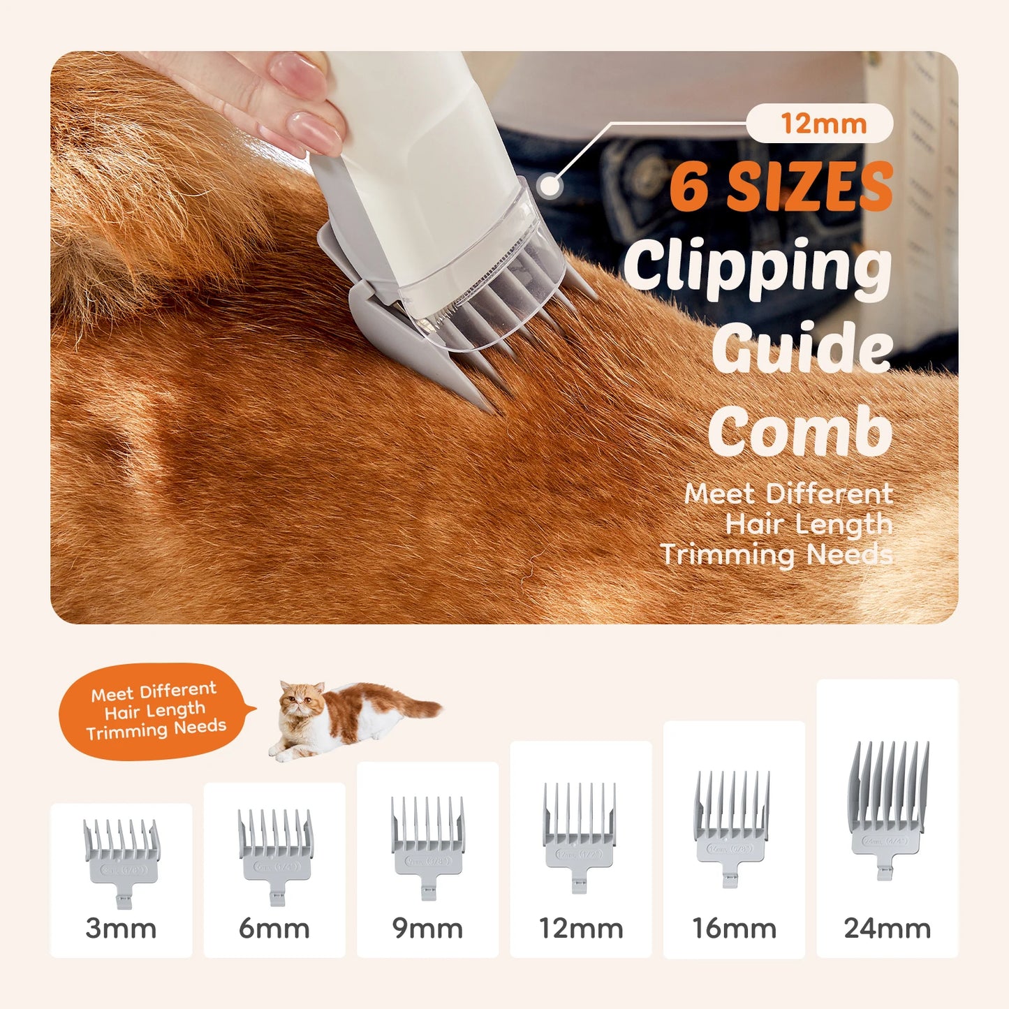 2.5L Pet Grooming Vacuum Kit With Cordless Clippers
