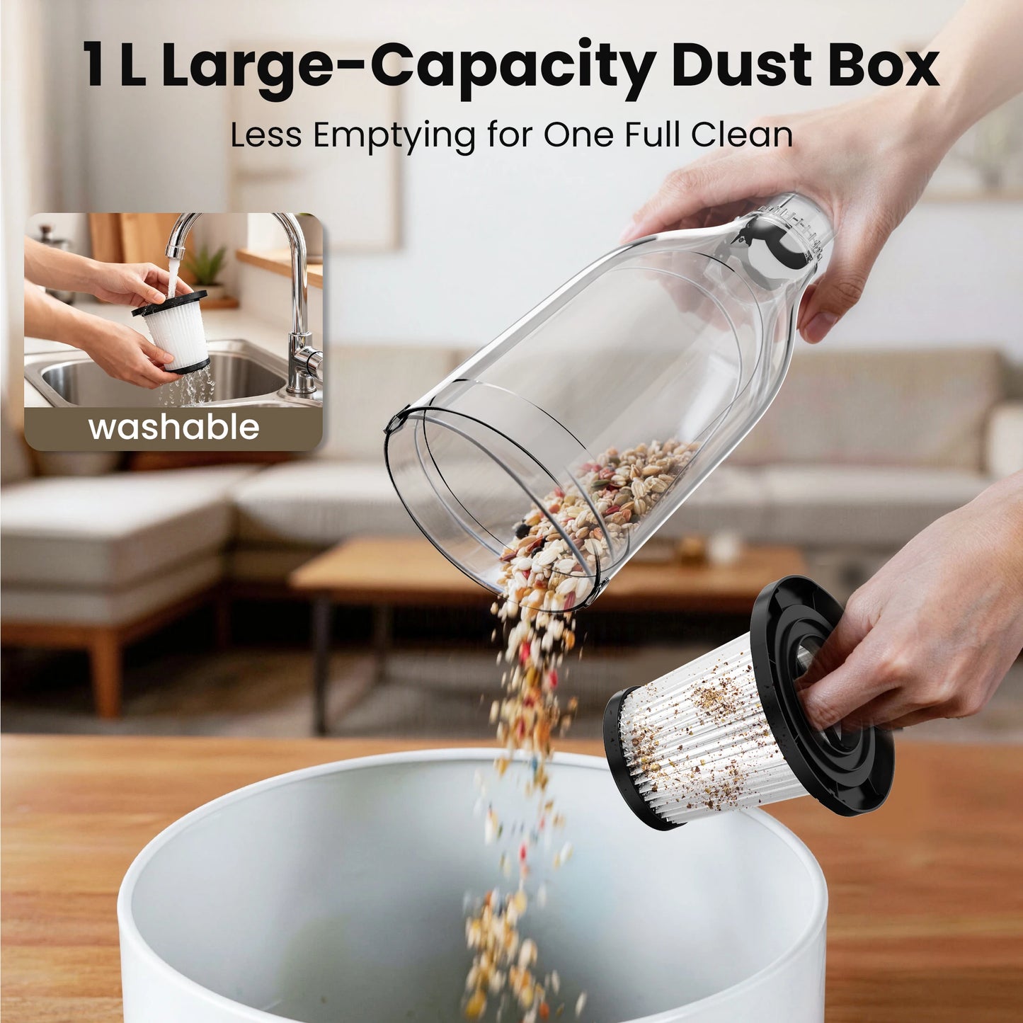 INSE Corded Vacuum Cleaner Handheld R7 R6X R3S 600W 3in1
