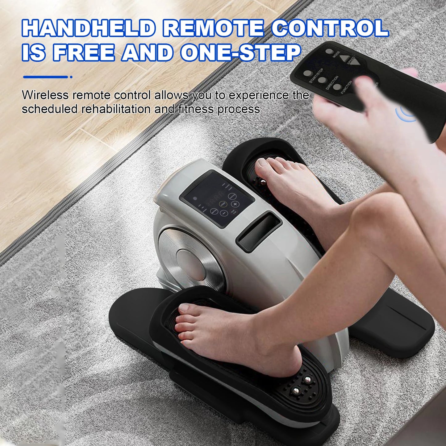 Under Desk Elliptical Pedal Exerciser With Led Display