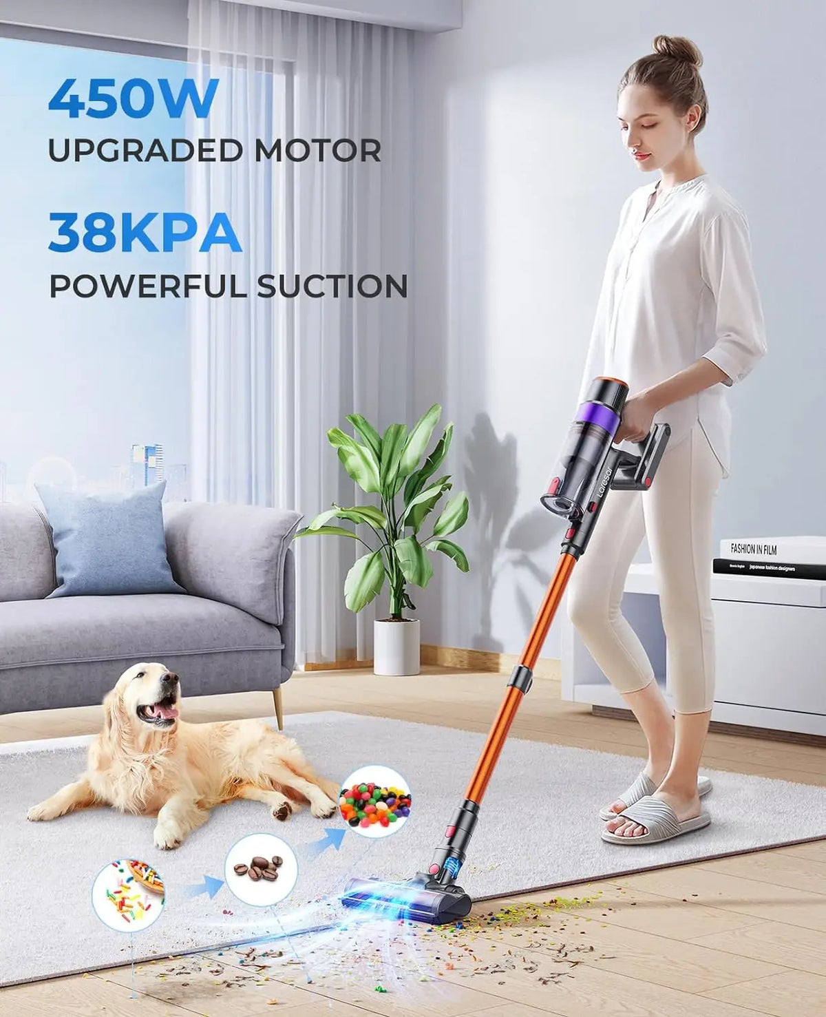 Laresar Elite 8 Cordless Vacuum With Touch Screen