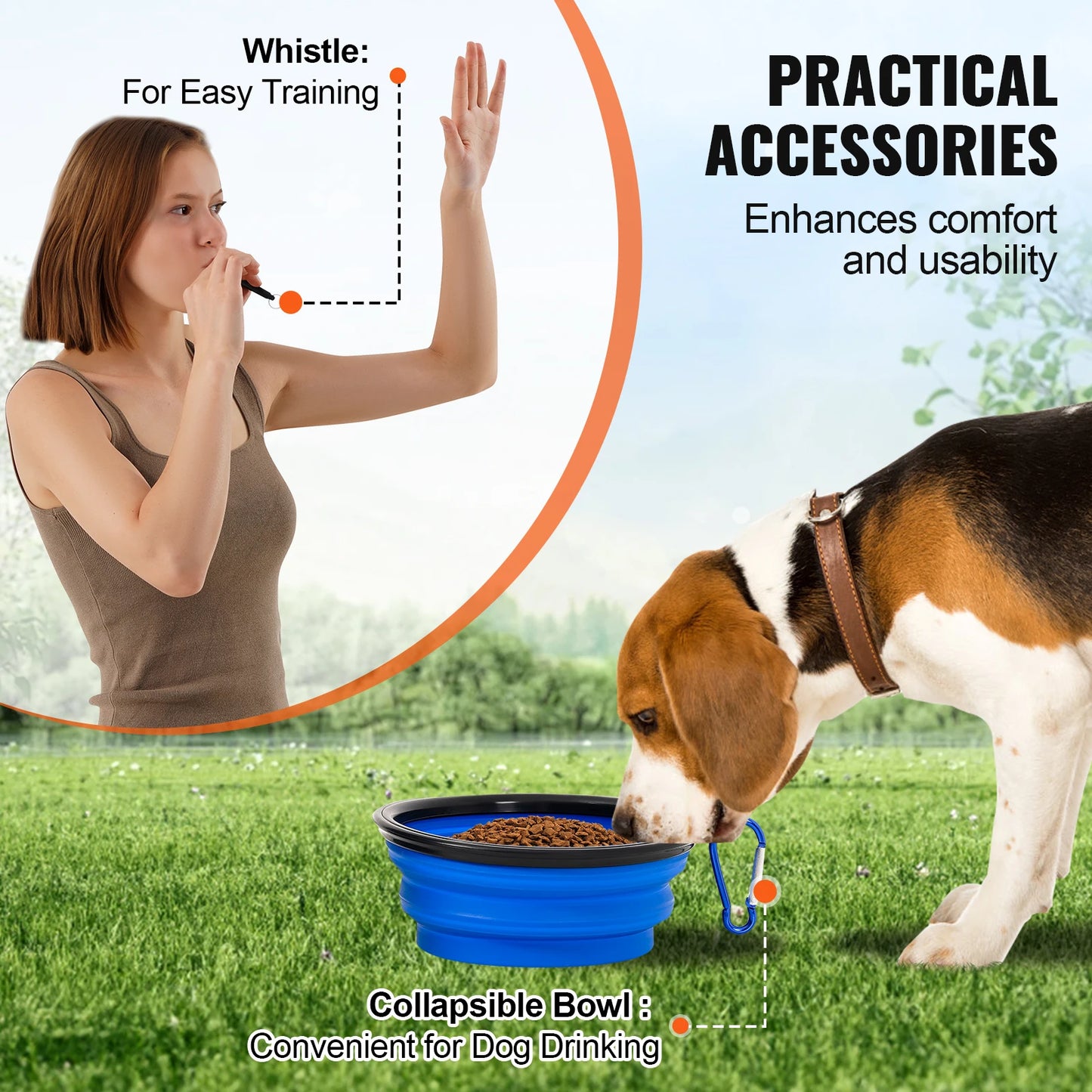 SucceBuy Dog Agility Training Set 4 Adjustable Hurdles