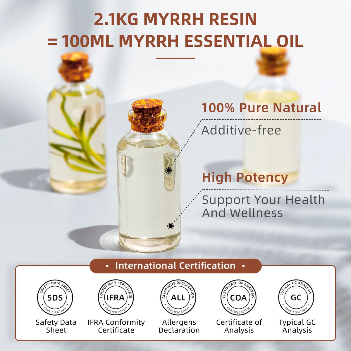 Hiqili Pure Myrrh Essential Oil For Aromatherapy