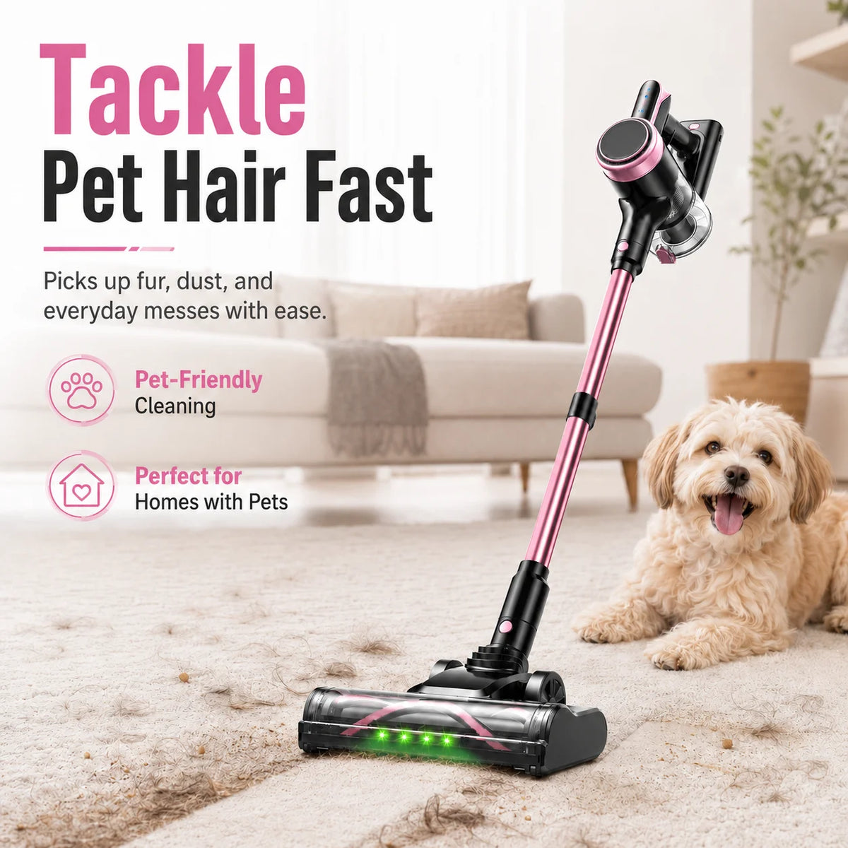 Suxiangvac Cordless Stick Vacuum Cleaner For Home And Pet