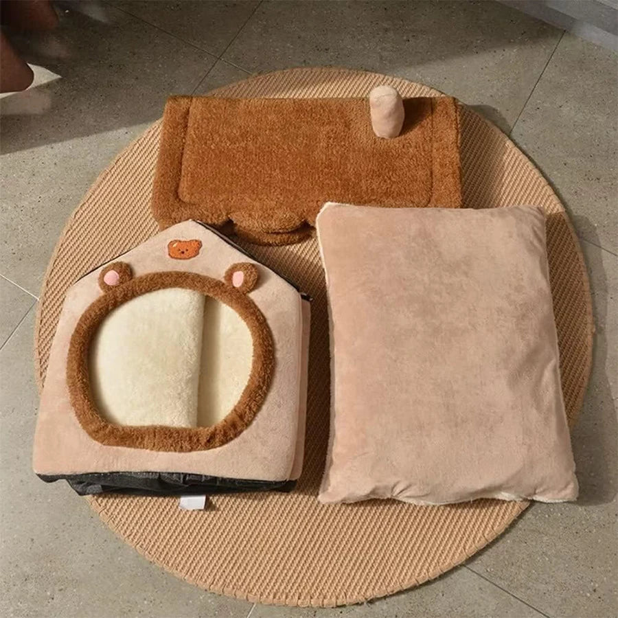Foldable Pet House For Small Dogs And Cats Bed Cave