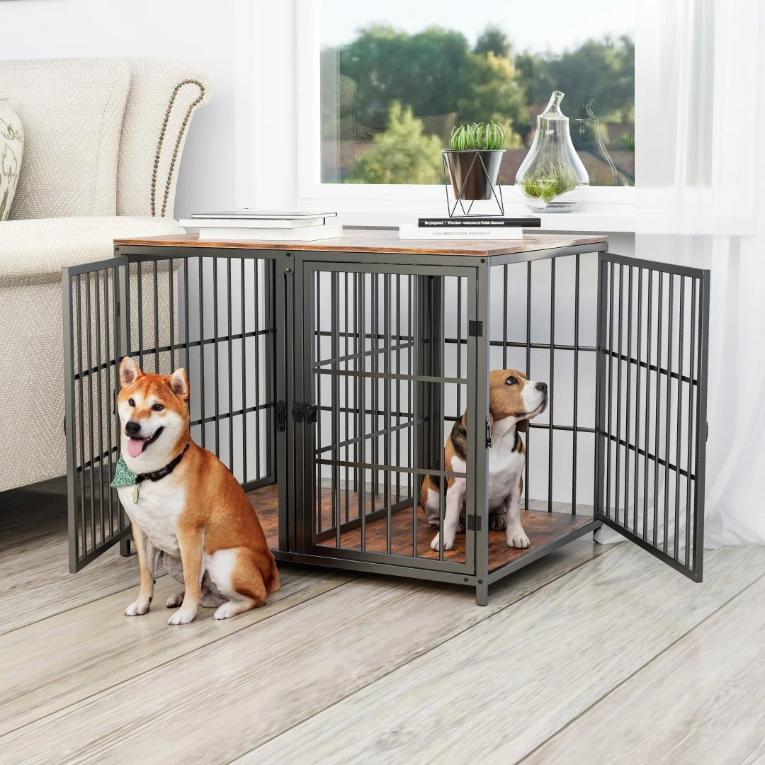 Bingopaw Heavy Duty Dog Crate Side Table Kennel