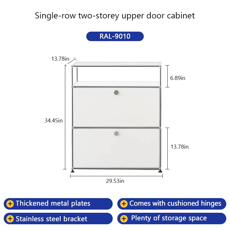 Bigcityfur Tv Stand Storage Cabinet Metal Corner Cabinet