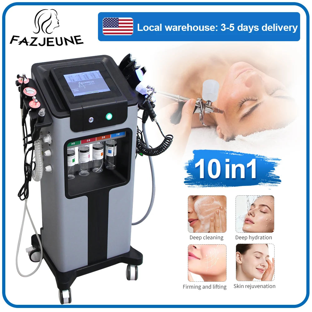 FAZJEUNE 10-In-1 H2O2 Facial Cleanser Machine