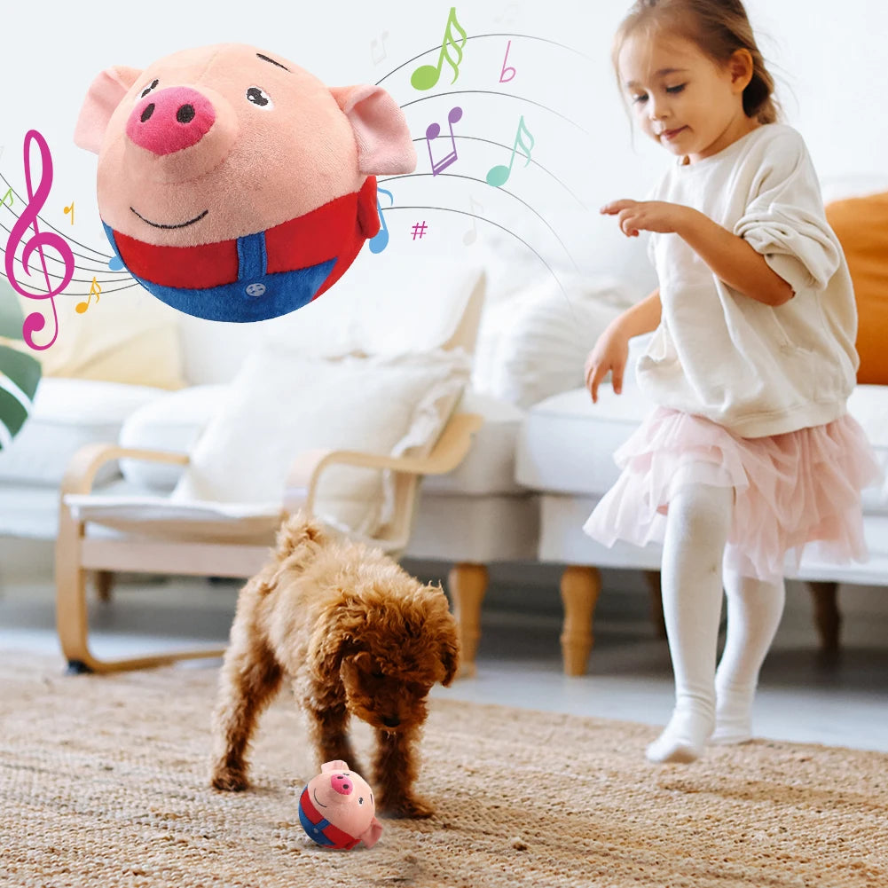 Shunmaii Electric Pet Interactive Squeaky Toy for Play