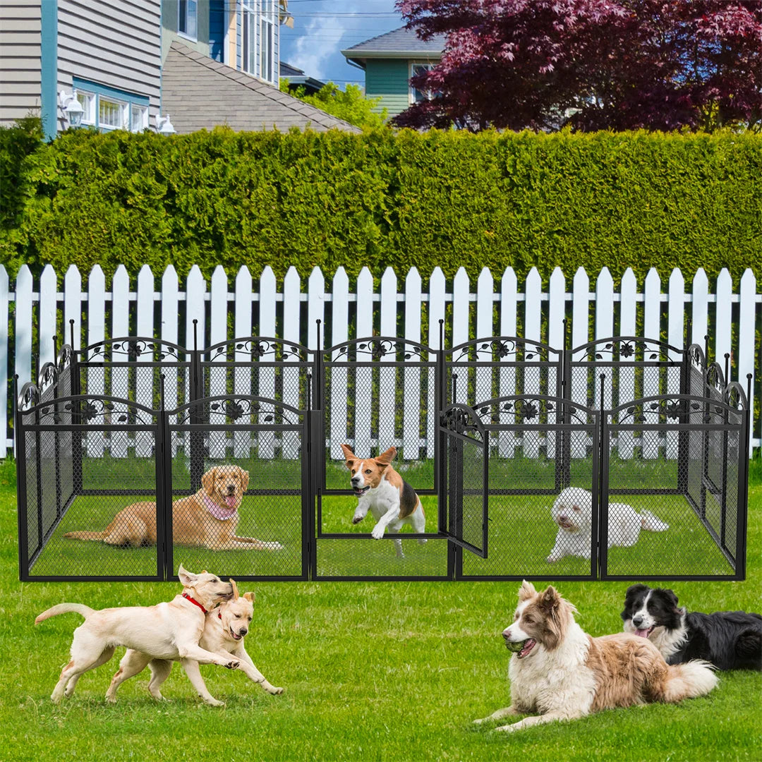 BINGOPAW Heavy Duty Dog Playpen Outdoor Indoor Fence Pad