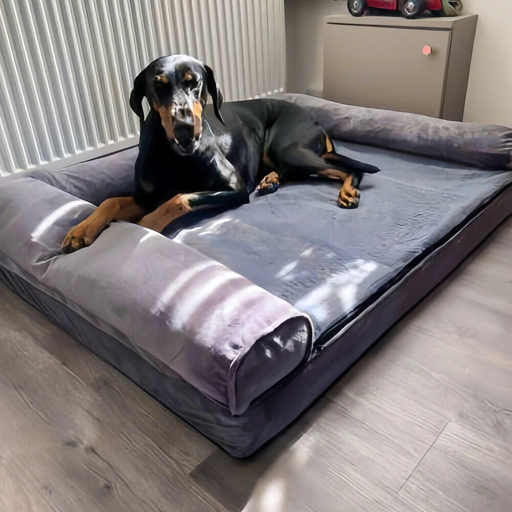 Borwort Orthopedic Calming Dog Bed with Removable Cover