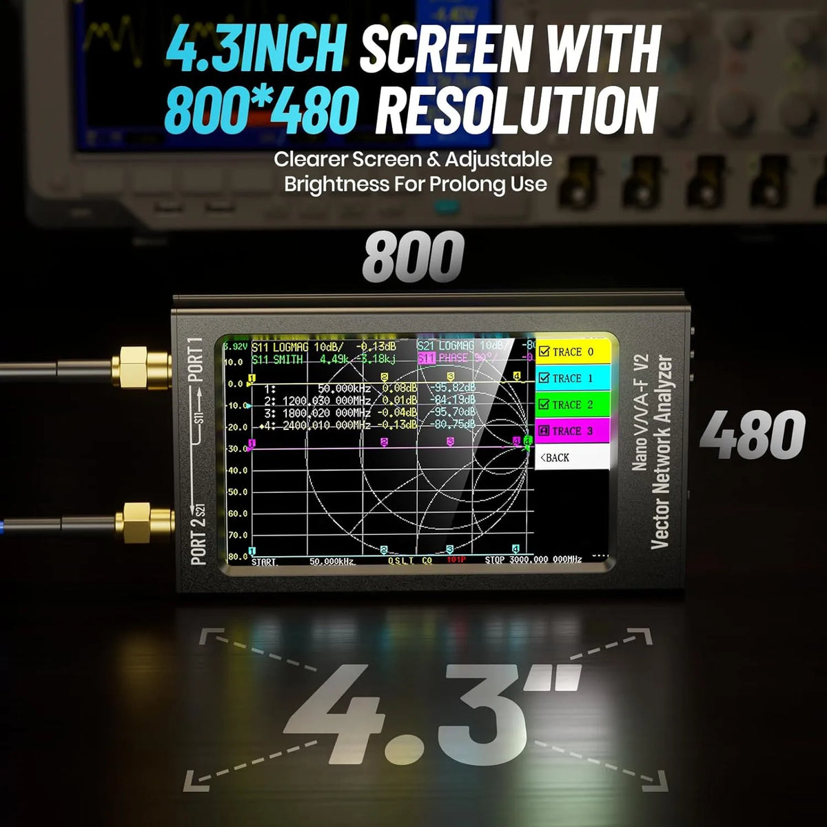 SeeSii NanoVNA-F V2 Vector Network Analyzer