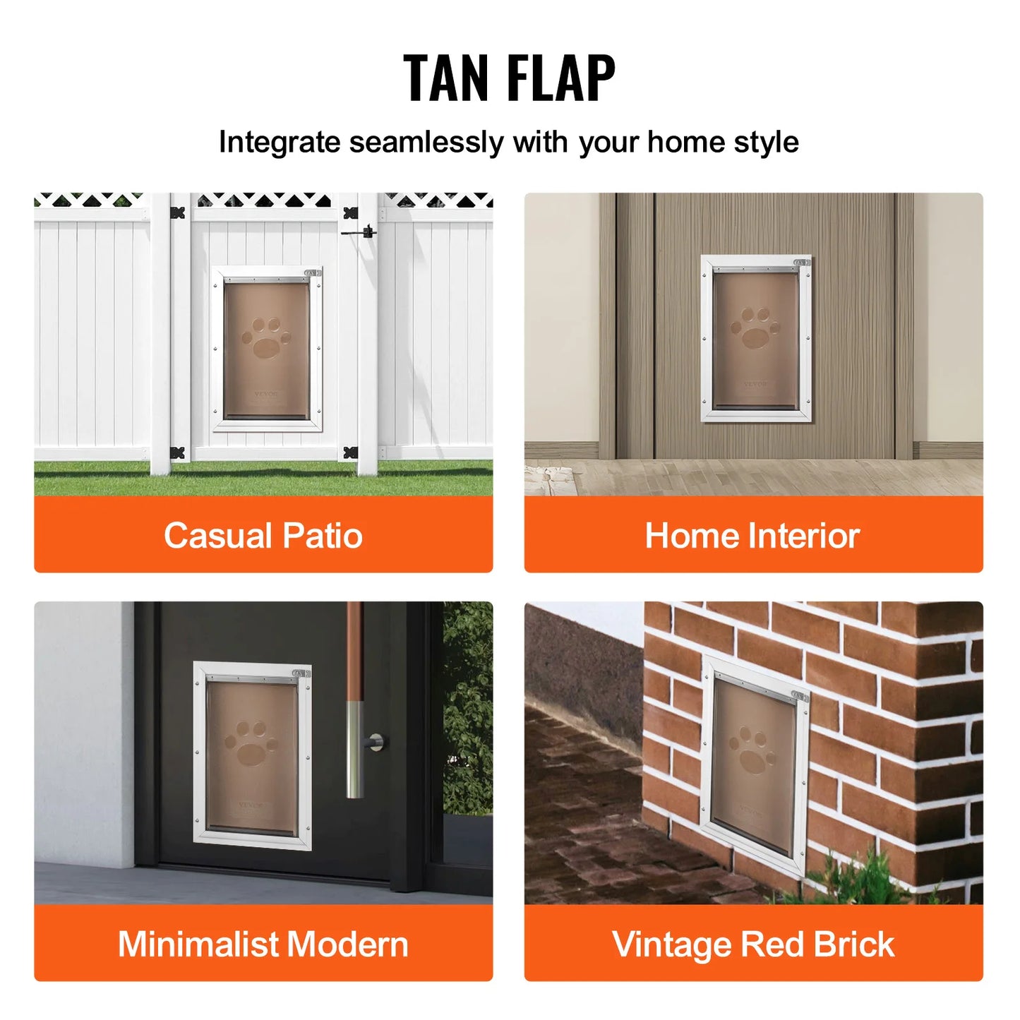 SucceBuy Pet Door Replacement Flap With Magnetic Strip