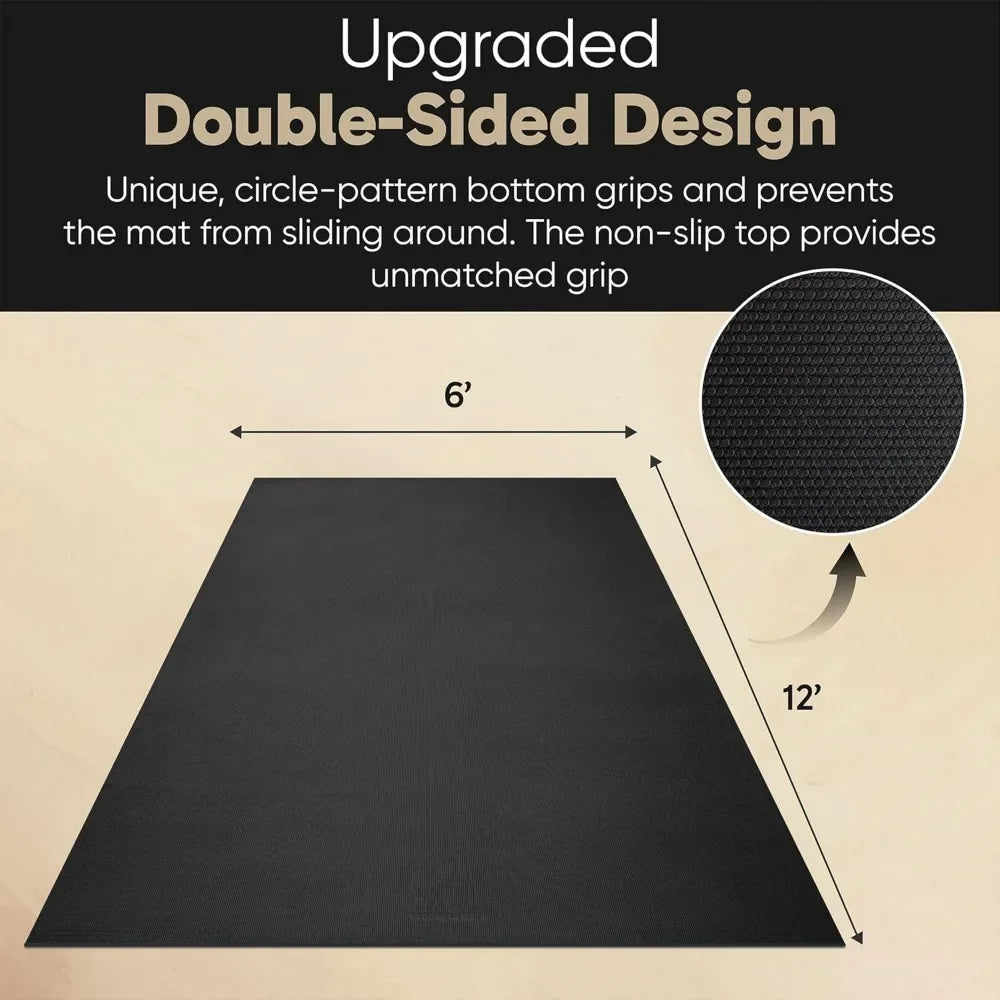 Non Slip Yoga Mat for Home Gym and Barefoot Stretching