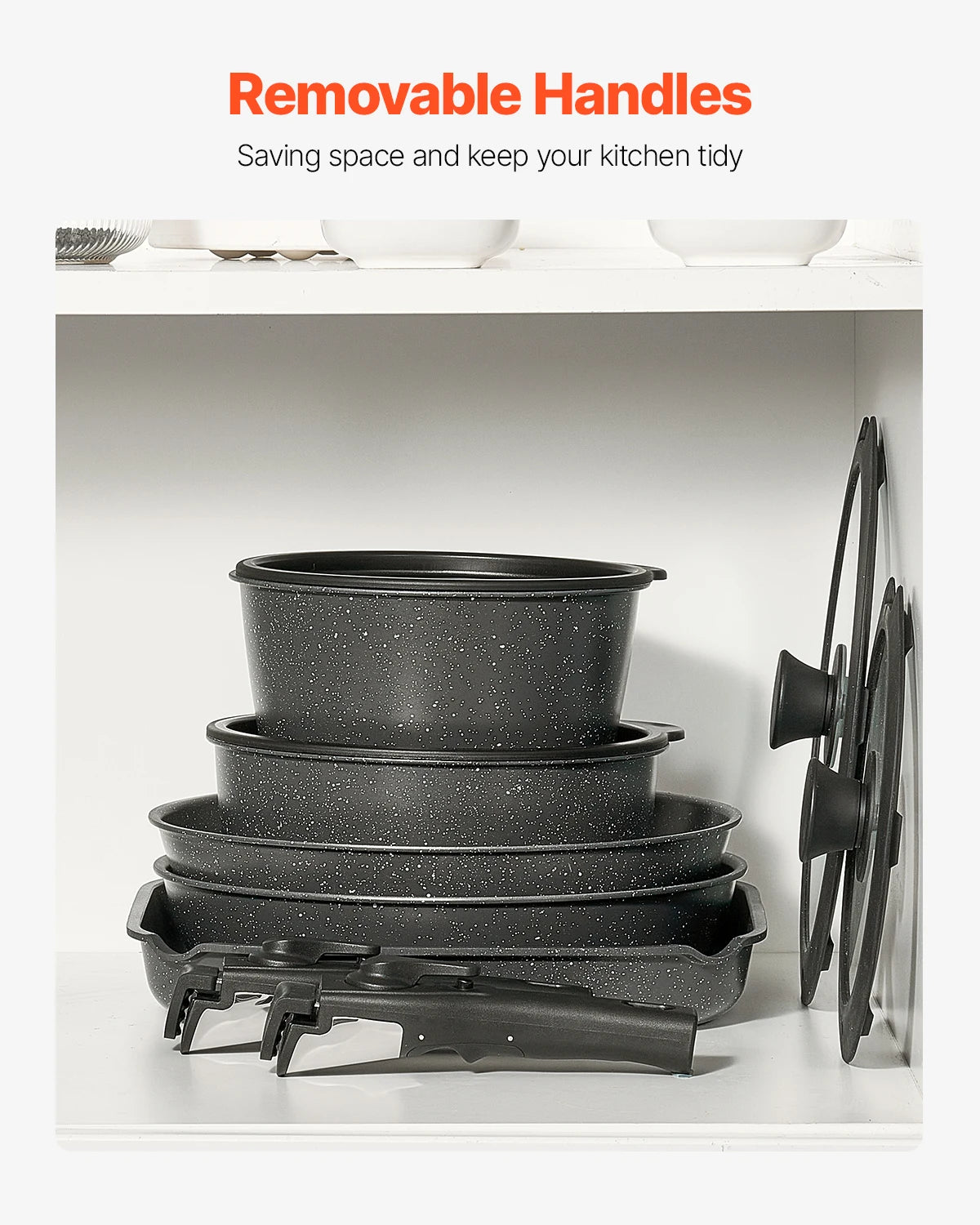 VEVOR Nonstick Cookware Set Induction Compatible