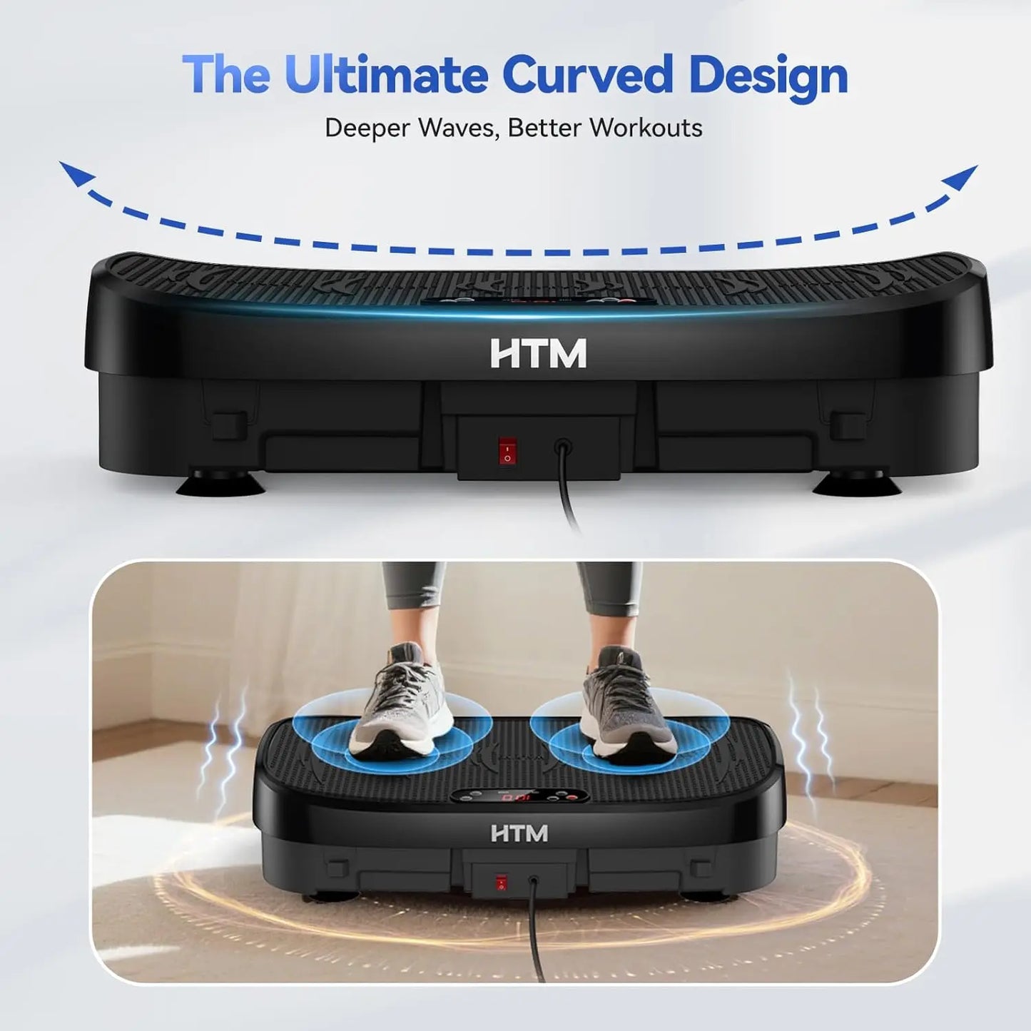 HTM Vibration Plate Bluetooth Full Body Workout