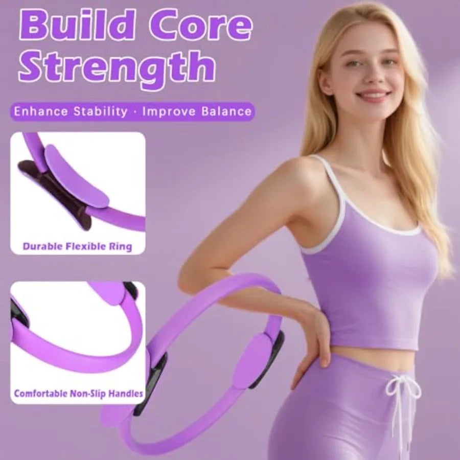 Pilates Equipment Set With Ring Ball And Resistance Bands